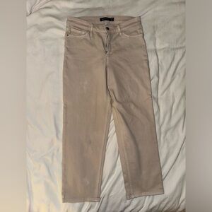 Athleta khaki cropped ankle jeans | size 10